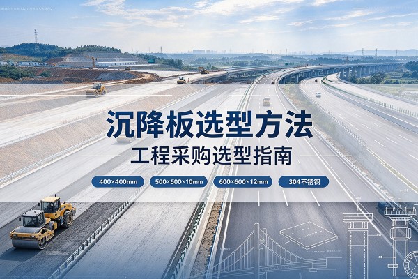郊区沉降板选择方法